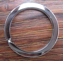 Foreign trade surplus high quality bright silver key ring 30mm