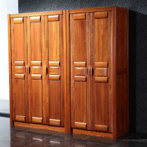 New special offer elm full solid wood wardrobe four-door five-door wardrobe sliding door boutique solid wood bedroom furniture large wardrobe