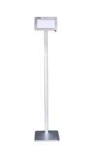 Floor-to-ceiling tablet stand with lock all-metal structure dedicated to ipad mini