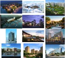 Massive High-definition Cell Residential High-rise Building Villa Landscaping post PSD Stratigraphic Effect Frutus PS material k