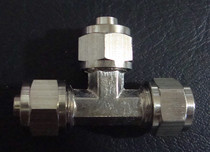 Three-way quick screw connector lock female connector pneumatic connector Φ8Φ6Φ10Φ12Φ14 plumbing pipe fittings