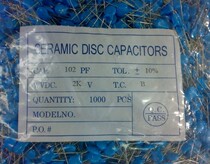 100% brand new high voltage porcelain ceramic capacitor 102K2KV 1000PF capacitor porcelain capacitor