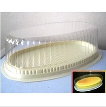 4 Japanese light cheesecake packaging box transparent Oval with sn68636860 mold matching