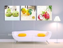 Fruit and vegetable frameless painting wall triple home combination serial modern kitchen dining room living room decoration painting prints