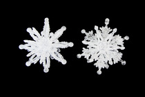  Anyang Wenchuang SD-1241 10cm three-dimensional acrylic snowflake pieces plus diamond powder two 2 prices