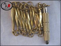 Shangwu Martial Arts Pure copper nine-section whip Martial Arts nine-section whip Eight-edge nine-section whip