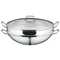 100% German original imported WMF Futenbao 36cm stainless steel Chinese frying pan steamer 0792566040