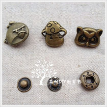 (Forest wholesale)Owl mushroom Fen angry bird 633 type four buckle 50 sets pack]150g