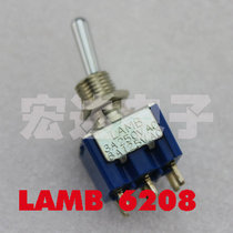 American LAMB 6208 imported button switch twist dual six-leg two-gear reset shake head switch