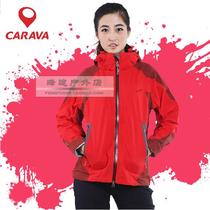 CARAVA karvo outdoor womens female style waterproof windproof and breathable professional single layer climbing submachine