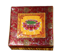 Haixin Buddha Buddhist supplies High-grade solid wood Lotus worship pad Worship pad futon computer embroidery