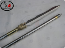 Martial arts General Yang Stainless steel overlord gun Red tassel gun Faucet gun Tai Chi spear Six-in-one gun