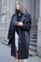 (Lambo exclusive) three-layer composite space cotton cocoon profile oversize jacket