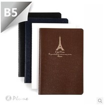 Dolin soft manuscript Eiffel A6)A5)B5 simple office supplies stationery Golden Wing business notepad notebook