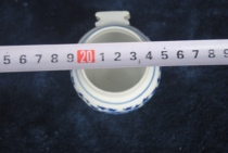 Birdcage Food Bowl Water Bowl Big Bird Food Bowl Bird Cage Blue and White Porcelain Bowl