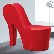 Red high heels chair FRP modeling fashion decoration furniture personality store entrance cool leisure small sofa chair