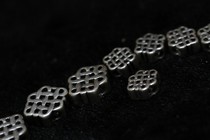 925 silver to make old Tibetan Buddhist pearl accessories auspicious knot back cloud sub-size