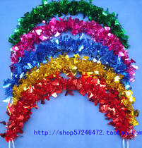 Games opening ceremony props Street parade Gymnastics plastic bright silk wreath Dance WREATH SEMICIRCLE 60CM
