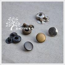 (Forest wholesale)Silver bronze gun black glossy pure copper 633 type four-button 50 sets