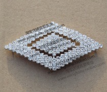 Hand sewn Jewel diamond buckle sandals single shoe decoration big diamond flower DIY evening bag hat wedding performance clothing Rhinestone