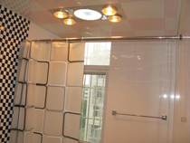 Recommended firmness rock quality straight bar Imports 304 stainless steel bath curtain rods extra-long need to punch toilet curtains