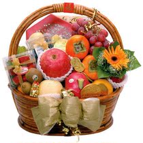 Frequent flowers and fruit hypermarkets fruit baskets express delivery in the same city to Shanghai flower shop gift gifts to send fruit baskets