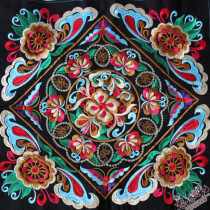 Drill Large Sunflower-Machine Embroidery Pieces National Embroidery Miao Embroidery Cloth Paste Accessories