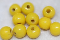 Hidden Buddhist pearl accessories Old Glazed Imitation Chicken Oil Yellow Nectar Wax Drum Bead to Kong 0 0 8cm 8cm diameter