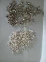 diy white copper platinum plated drop buckle glossy melon seed buckle Crystal Jade buckle value