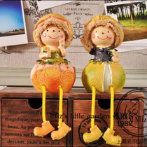 Resin ornaments furnishings home decorations grapefruit oranges oranges oranges hanging feet doll creative gifts gifts