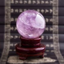 w jushantang natural purple crystal ball ornaments home accessories office decoration gifts X