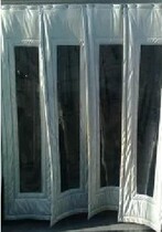 The cotton door curtain advanced artificial leather cotton curtain PU insulation