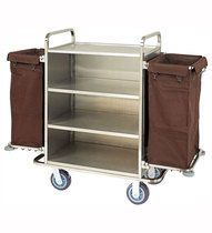 Hotel Room Service Cart Fireproof Sheet Steel Cleaning Cart Towel Cart Collection Cart Linen Cart Trolley