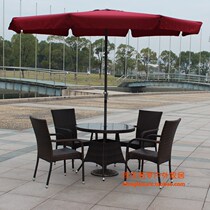 Open Air Cafe Beverage Shop Casual Table And Chairs Roadside Balcony Garden Patio Outdoor Rattan table and chairs Composition