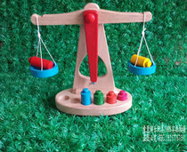 Wood Puzzle Infant Child Early Education Toy Baby Balance Game Day Ping Scales Toys Monzis teaching aids