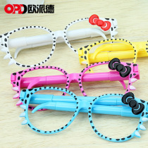 Opade Japanese Korean creative stationery ballpoint pen cute glasses pen frame pen primary school student gift prize
