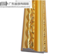 5077-1 bright gold (72 m pieces) wooden line frame strip decorative line solid wood line