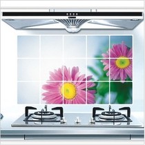 6 large kitchen oil-proof stickers Kitchen stickers Oil-absorbing paper Anti-fume stickers Aluminum foil high temperature resistance