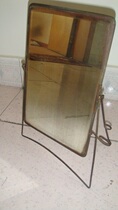 Republic Glass Brick Square Mirror Whole Pint With Trademark Mirror Bench mirror Makeup comb Makeup Dressing Goggles Bag Old Fidelity