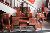 Xianyou Mahogany classical furniture Lao big red acid branch makeup mirror two-piece dressing cabinet Solid wood Qing-style furniture