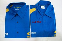Special clearance genuine Fuji Subaru SubruWRC short sleeve car team version racing shirt racing suit Blue