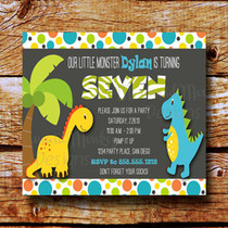 Children Birthday Invitation Cards Birthday Party Birthday Party Items Dinosaur Themes Invite Culvert