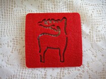 Creative non-woven Christmas felt thickened tea cup cushion absorbent fabric coaster non-slip insulation pad