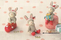 Christmas Hem Accessories Groceries Christmas Private Resin Christmas Small Rabbit Gardening Resin Pendulum Piece Creative Zakka