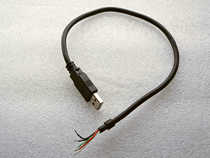 USB five-wire shielded hose single head hose metal hose