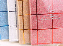 China explosive stationery shiny checkered notebook fashion notepad diary cute small book wholesale