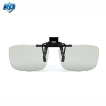 Linear polarizer 3d glasses myopia special clip stereo glasses cinema special double throw system