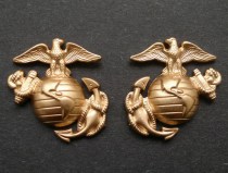 USMC United States Marine Corps collar badge a pair of new (spot)