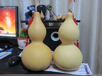 Fu Luyuan Huluyuan base natural gourd waist gourd 35cm