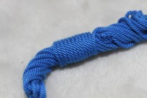 Tibetan Buddhist pearl accessories pure handmade four strands of cotton thread hand-twisted cotton rope (blue)